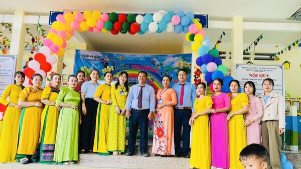 NGÀY HỘI ĐẾN TRƯỜNG CỦA BÉ, NĂM HỌC 2025 – 2026 Trường Mầm non Ba Khâm, xã Đặng Thùy Trâm