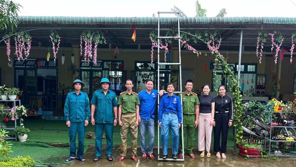 TRƯỜNG MẦM NON BA TRANG CHỦ ĐỘNG ỨNG PHÓ VỚI BÃO SỐ 13