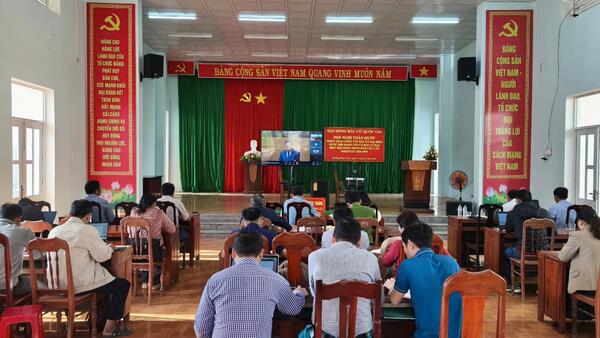 ĐẢNG ỦY XÃ ĐẶNG THÙY TRÂM TỔ CHỨC HỘI NGHỊ TRỰC TUYẾN QUÁN TRIỆT CHỈ THỊ CỦA BỘ CHÍNH TRỊ, TRIỂN KHAI CÔNG TÁC BẦU CỬ NHIỆM KỲ 2026–2031