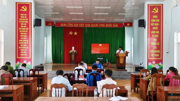 Hội nghị Hiệp thương lần thứ nhất thống nhất về cơ cấu, thành phần,  số lượng người ứng cử Đại biểu HĐND xã Đặng Thùy Trâm  nhiệm kỳ 2026-2031